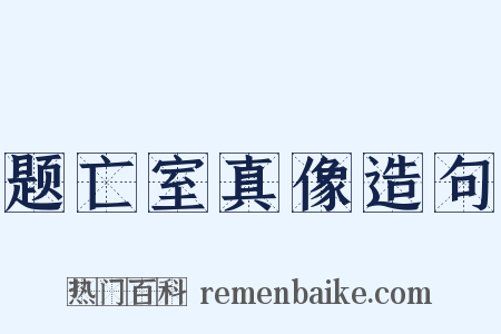题亡室真像造句是什么意思的图片